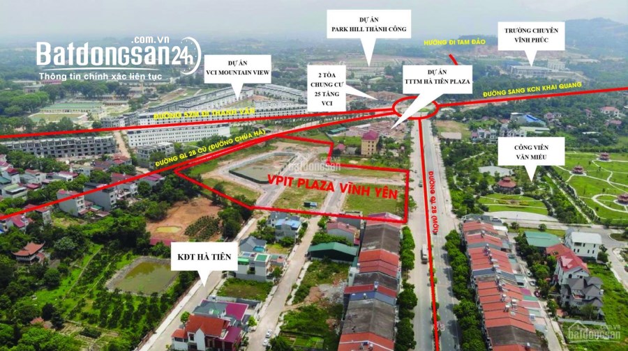 Bán đất Đường Quốc Lộ 2B, Xã Định Trung, Tp Vĩnh Yên
