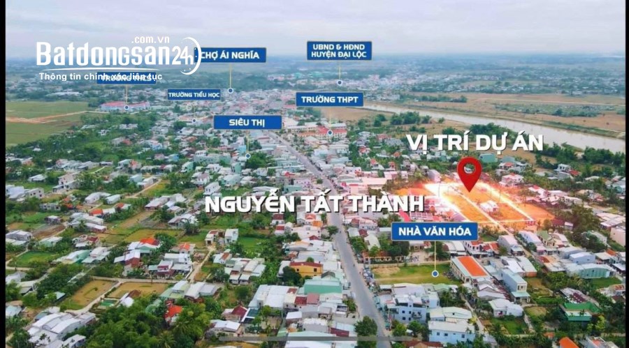 Nóng chỉ còn 4 lô đất ngay trung tâm thị trấn Ái Nghĩa sẵn sổ bán cắt lỗ giá chỉ 1tỷ2