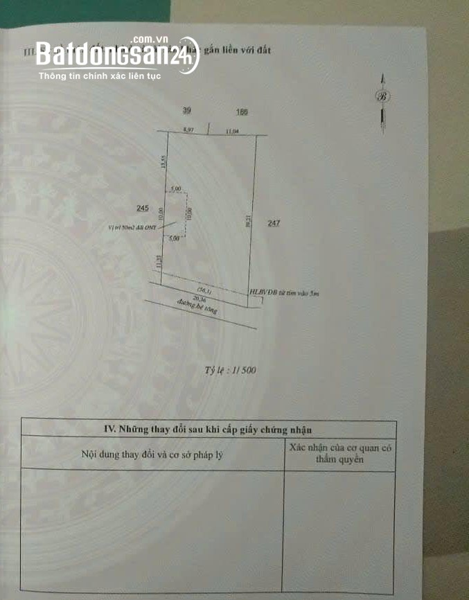 Bán đất Đường Quốc lộ 14, Xã Tân Thành, Tp Đồng Xoài