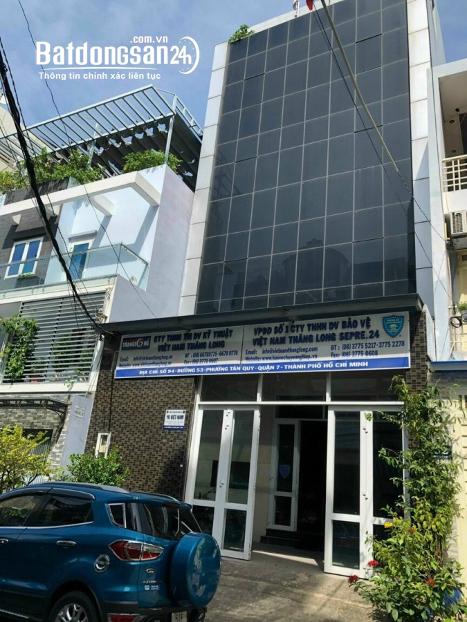 Bán nhà đường Số 53 P.Tân Quy, Quận 7.dt 7x18m, 4 lầu sàn trống