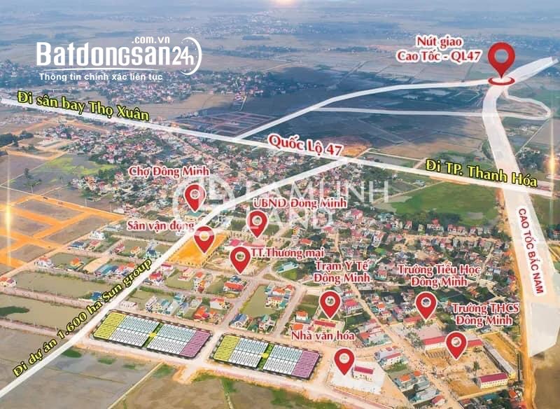 Bán đất Đường Quốc Lộ 47, Xã Đông Minh, Huyện Đông Sơn