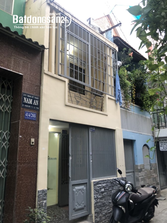 Cho thuê nhà nguyên căn CMT8 Q3 40m2, hẻm thông 3m đối diện chợ Hòa Hưng cách 40m, 10