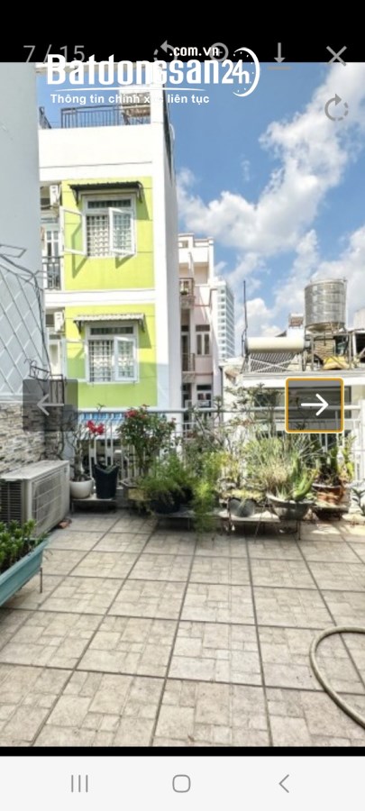 Nhà hẻm ba gác , 69m2 , 3 lầu , Bình Thạnh , giá 8.75 tỷ .