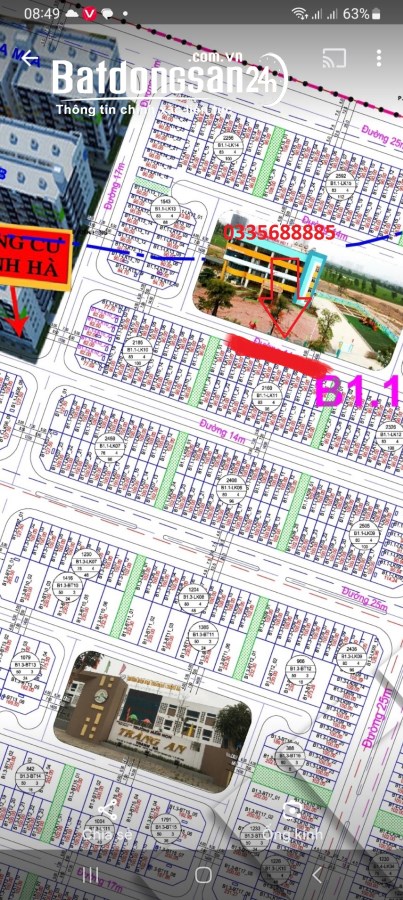 Liền kề Thanh Hà B1.1 lk11 cần bán, giá rẻ nhất