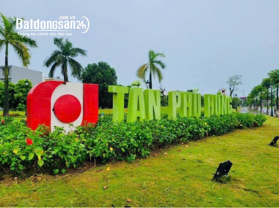 Bán đất KĐT Tân Phú Hưng, TP Hải Dương, diện tích đẹp 77.5m2, mt 5m, hướng tây đường 
