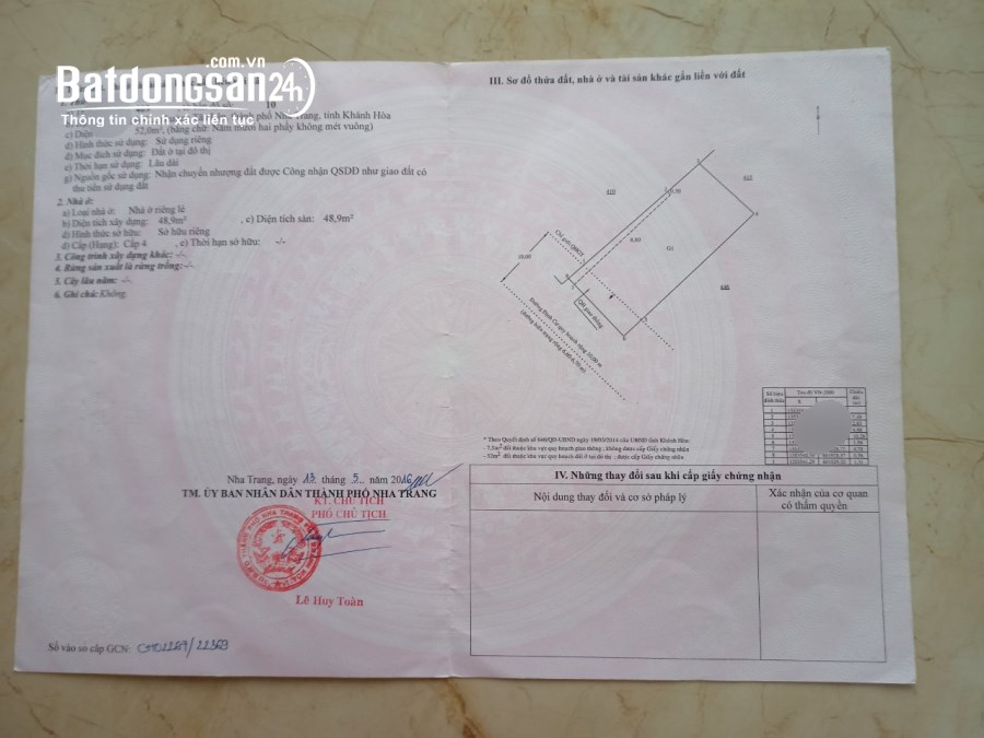 Bán nhà cấp 4 sử dụng tốt đường Định Cư - P. Tân Lập - Tttp Nha Trang