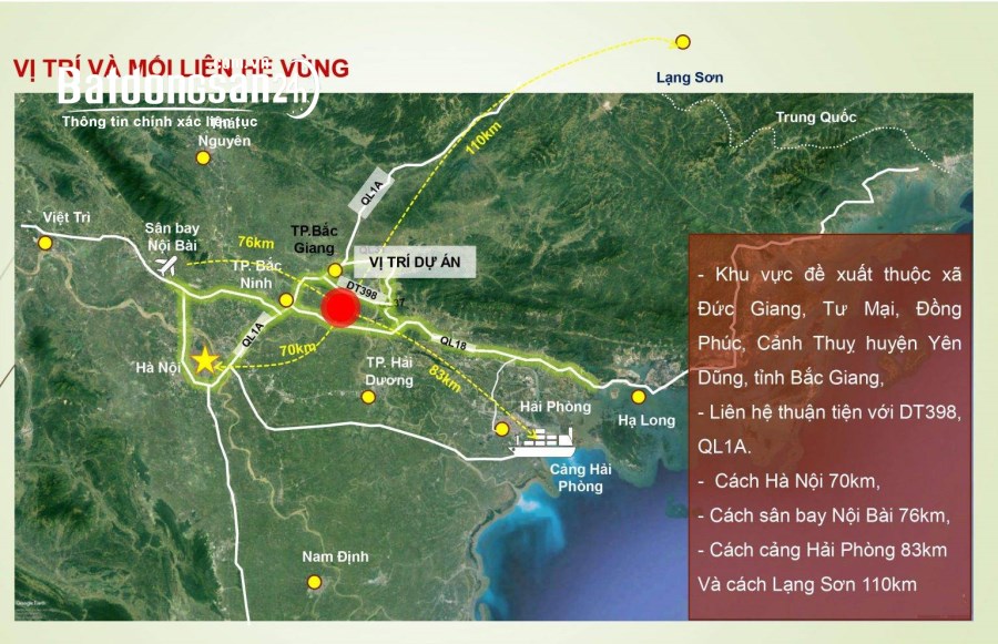 Bán đất Đường 398, Xã Đức Giang, Huyện Yên Dũng