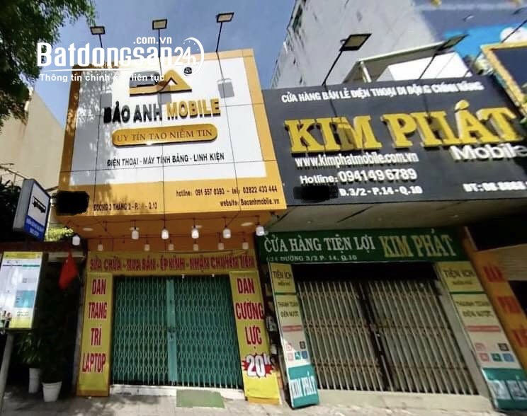 Bán nhà mặt phố Đường 3/2, Phường 14, Quận 10