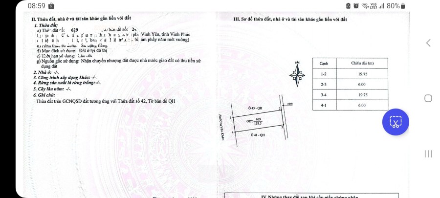 Bán đất Đường Nguyễn Tất Thành, Phường Khai Quang, Tp Vĩnh Yên