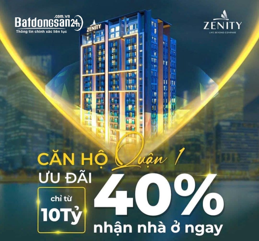 Căn Hộ Zenity – Q.1 Chiết Khấu tới 40% - full nội thất khai thác cho thuê nhanh 