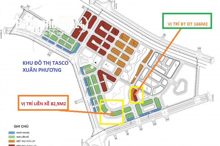 Bán biệt thự, liền kề Xuân Phương Tasco, Đường 70, Quận Nam Từ Liêm