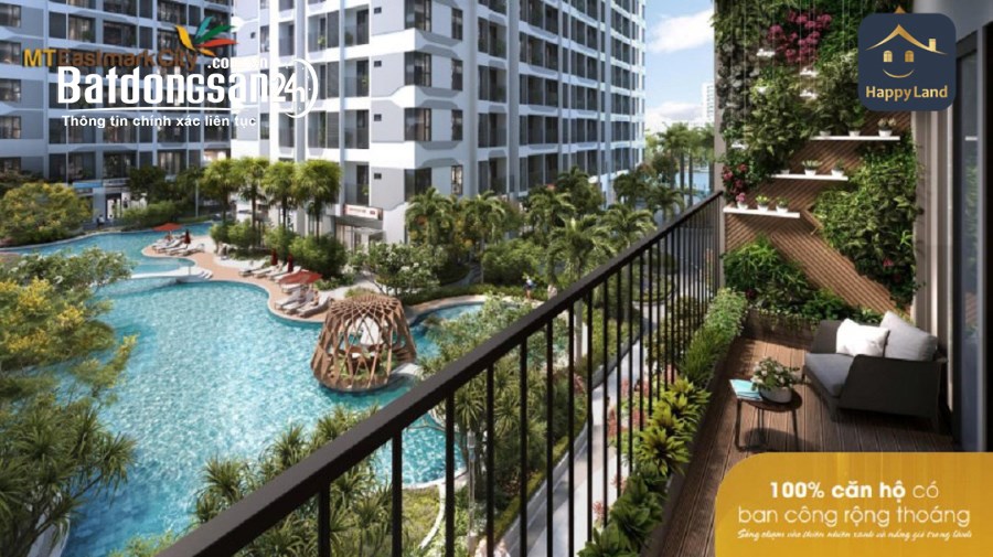 Bán căn hộ MT Eastmark City 63m2 tầng cao, hoàn thiện NT chênh 170 triệu