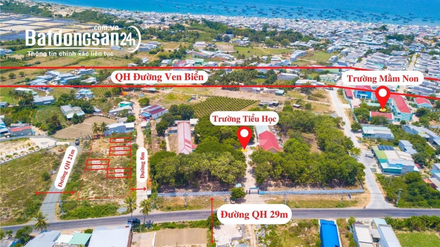 Bán Nhanh 105m2 Đất Biển Bình Thuận. Đường Quốc lộ 1A, Xã Phước Thể