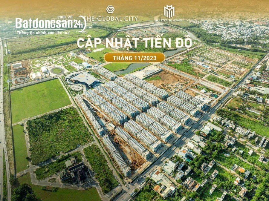 NHÀ PHỐ THƯƠNG MẠI ĐẴNG CẤP THƯƠNG HIỆU MASTERISE-THE GLOBAL CITY Q2, GIÁ CẮT LỖ 34TỶ
