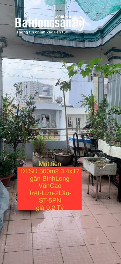Bán nhà Đường Bình Long, Phường Phú Thạnh, Quận Tân Phú