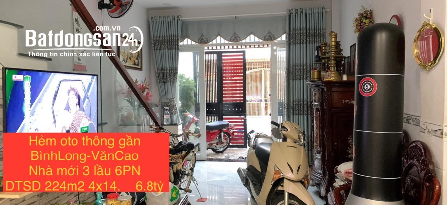 Bán nhà Đường Bình Long, Phường Phú Thạnh, Quận Tân Phú