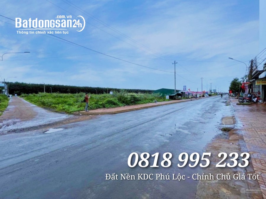 Chính Chủ Bán Gấp Lô Mặt Tiền Đường 22m KDC Phú Lộc - Đak Lak   