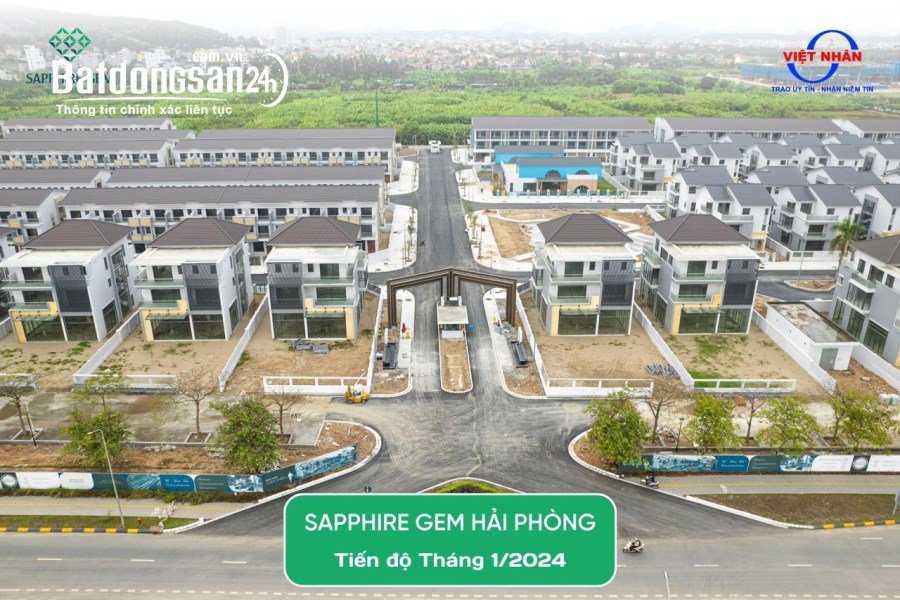 Bán căn góc liền kề Sapphire Gem trục chính đối diện trường quốc tế Montessori