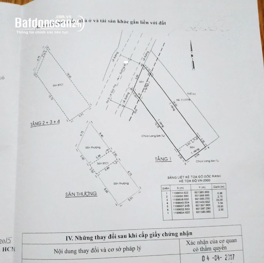 Bán nhà Đường Nguyễn Oanh, Phường 6, Quận Gò Vấp