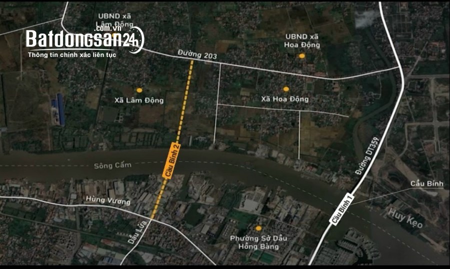 Đón đầu Cầu Bính 2 với đất nền  KĐT HimLam 1,5 tỷ/ lô.0936886793