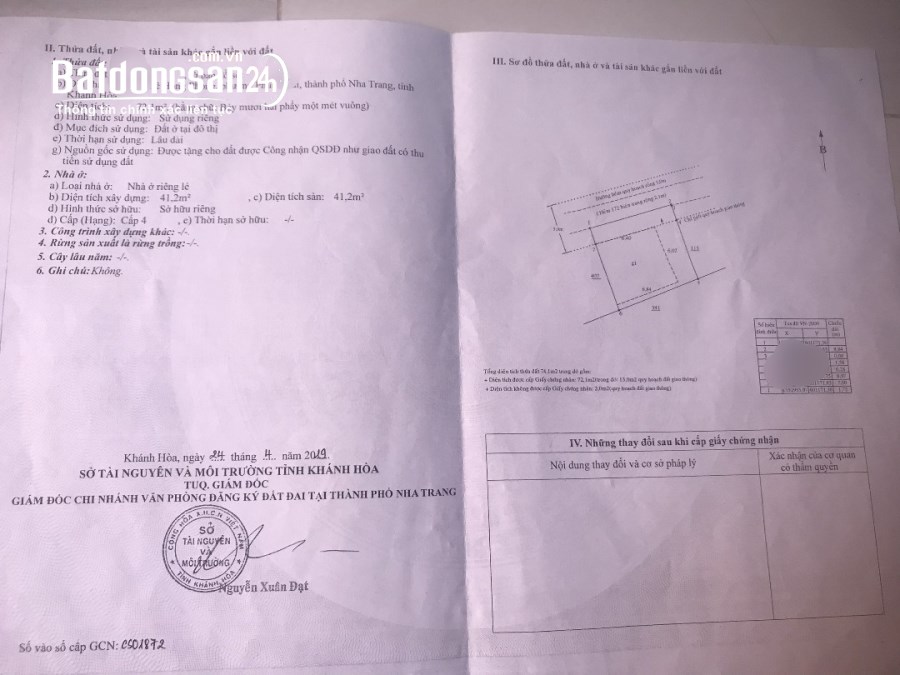 Chỉ 3.8 tỷ - Nhà 3 tầng DT 72m2 phường Phước Hải - Tp Nha Trang