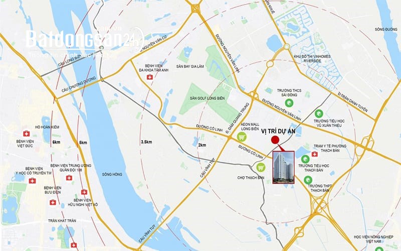Vị trí dự án nhà ở xã hội IEC Bảo Ngọc City Thạch Bàn tăng giá nhờ quy hoạch