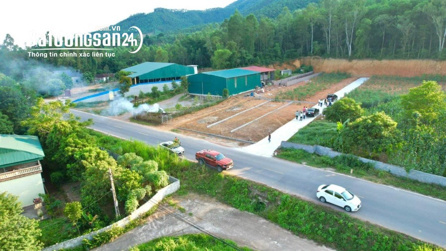 Đất gần mặt đường Hồ Chí Minh view núi Ba Vì, 158m2 chỉ 780 triệu, gần cầu Đồng Quang