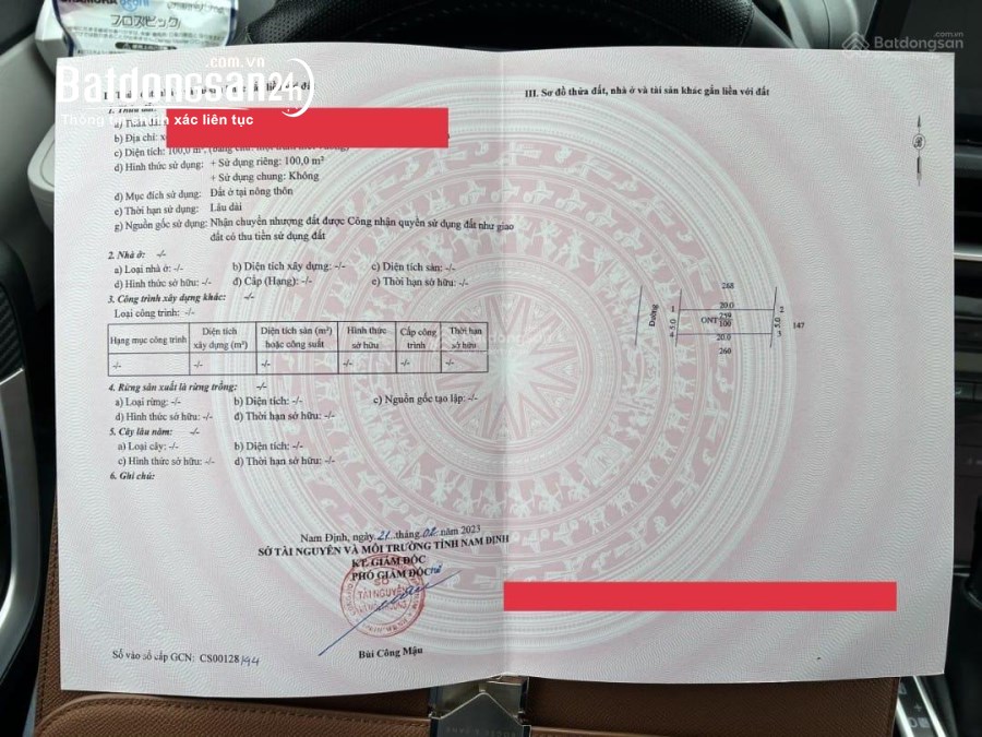 Bán đất Đường Tỉnh lộ 489, Xã Giao Phong, Huyện Giao Thuỷ