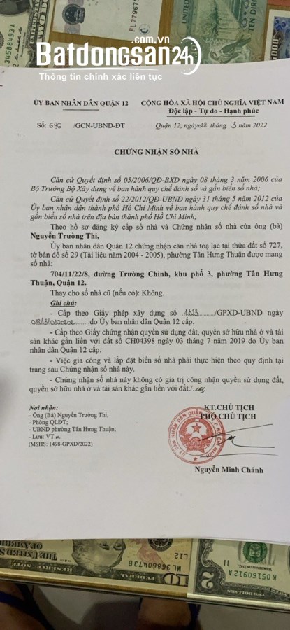 BÁN ĐẤT TẶNG NHÀ KHO - QUẬN 12 GẦN NGÃ TƯ AN SƯƠNG