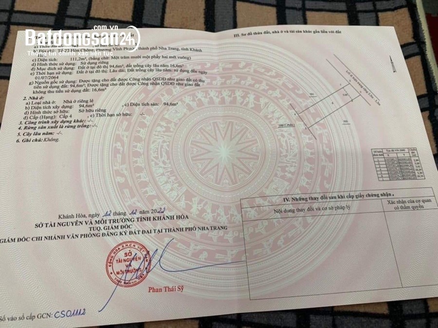 Bán đất Đường Đoàn Trần Nghiệp, Phường Vĩnh Phước, TP Nha Trang