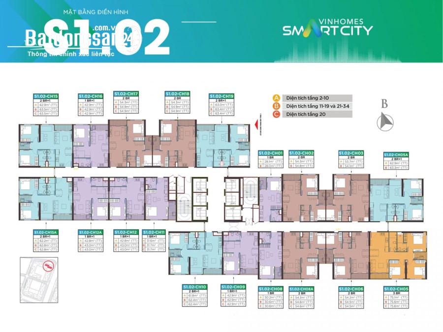 Cho thuê căn hộ chung cư Vinhomes Smart City, Phường Tây Mỗ, Quận Nam Từ Liêm