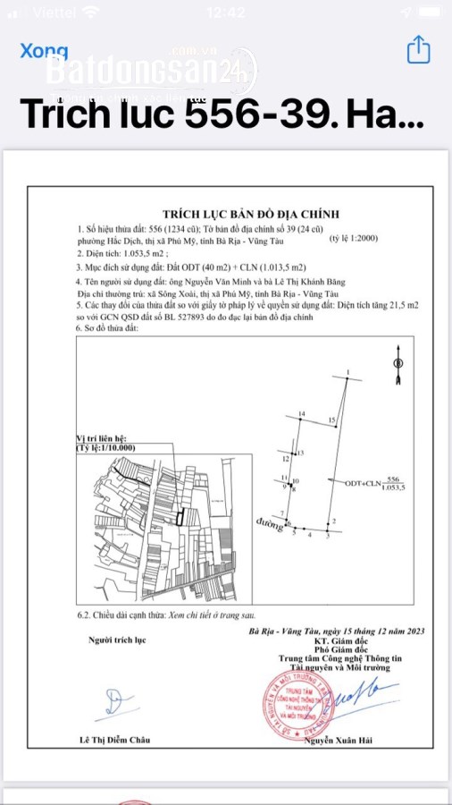 Bán Gấp Đất Chợ Trảng Cát, Đ.Nguyễn Tuân, Mỹ Xuân, Ngãi Giao, Bà Riạ