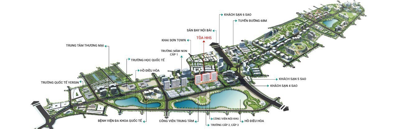 Bán căn hộ chung cư Khai Sơn City, Đường Lý Sơn, Quận Long Biên