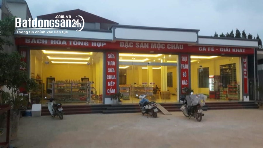 BÁN MẶT ĐƯỜNG QL6 , 450 M2 CÓ 200 THỔ CƯ , TTNT MỘC CHÂU