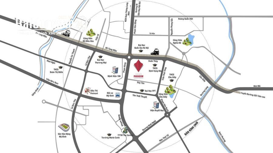 Bán căn hộ chung cư Paragon Tower, Đường Duy Tân, Quận Cầu Giấy