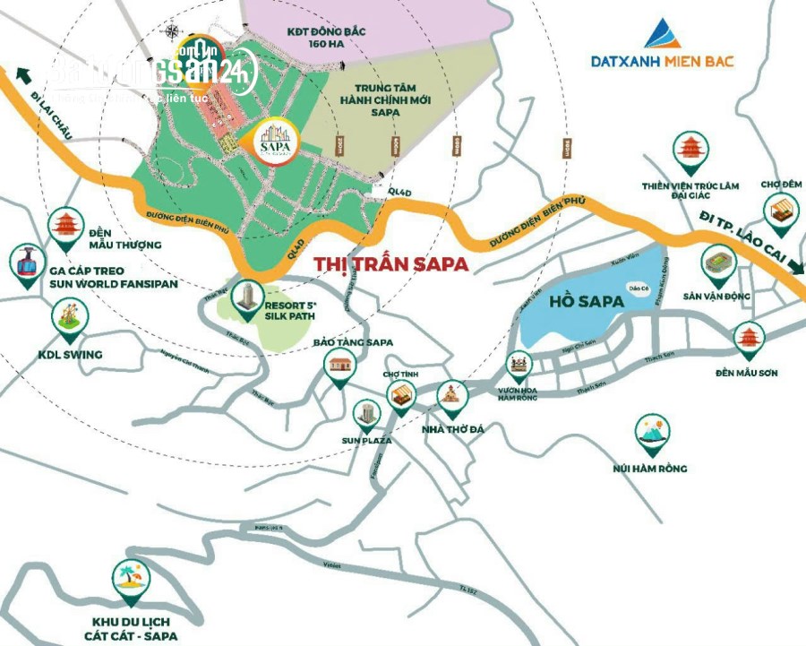 Bán nhà mặt phố Sapa City Cloud, Đường Điện Biên Phủ, Thị xã Sa Pa