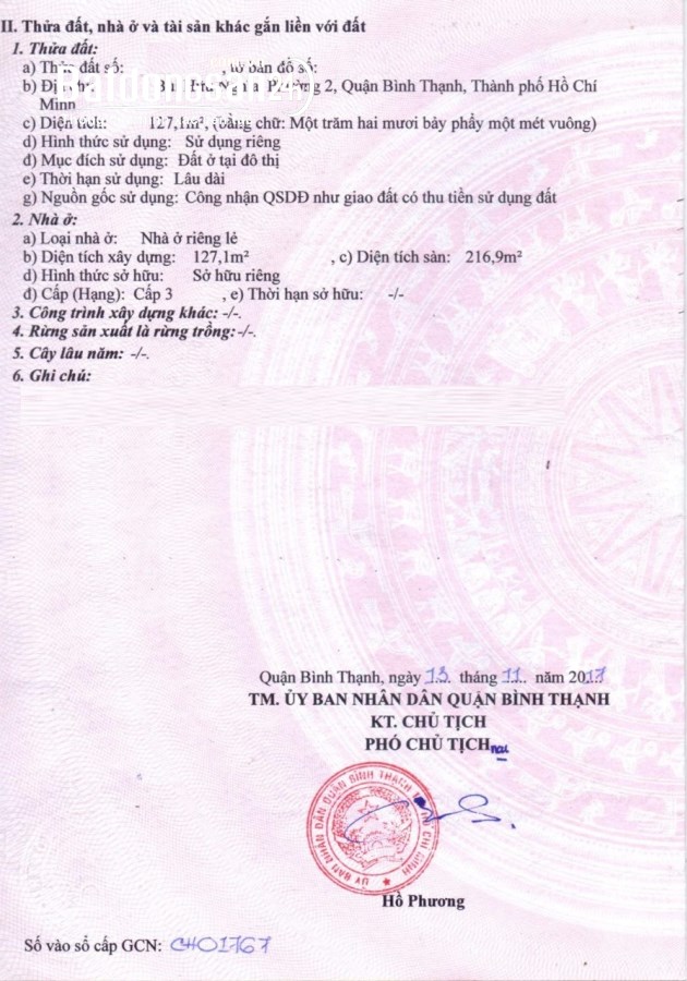 Bán nhà Đường Bùi Hữu Nghĩa, Phường 2, Quận Bình Thạnh