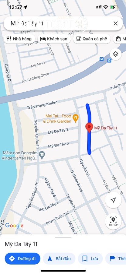 Bán đất Đường Mỹ Đa Tây 11, Phường Khuê Mỹ, Quận Ngũ Hành Sơn