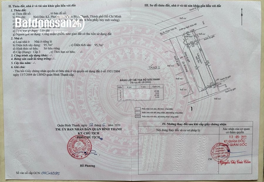 Bán nhà Đường Ngô Đức Kế, Phường 12, Quận Bình Thạnh