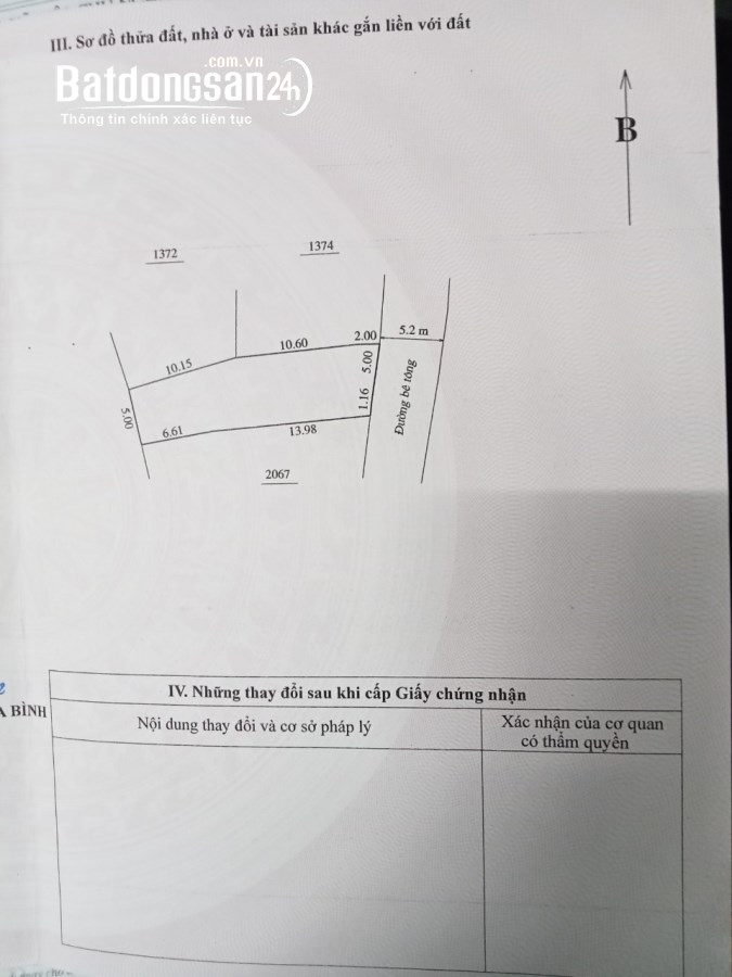 Bán nhà Đường 6, Xã Sủ Ngòi, TP -  Hoà Bình