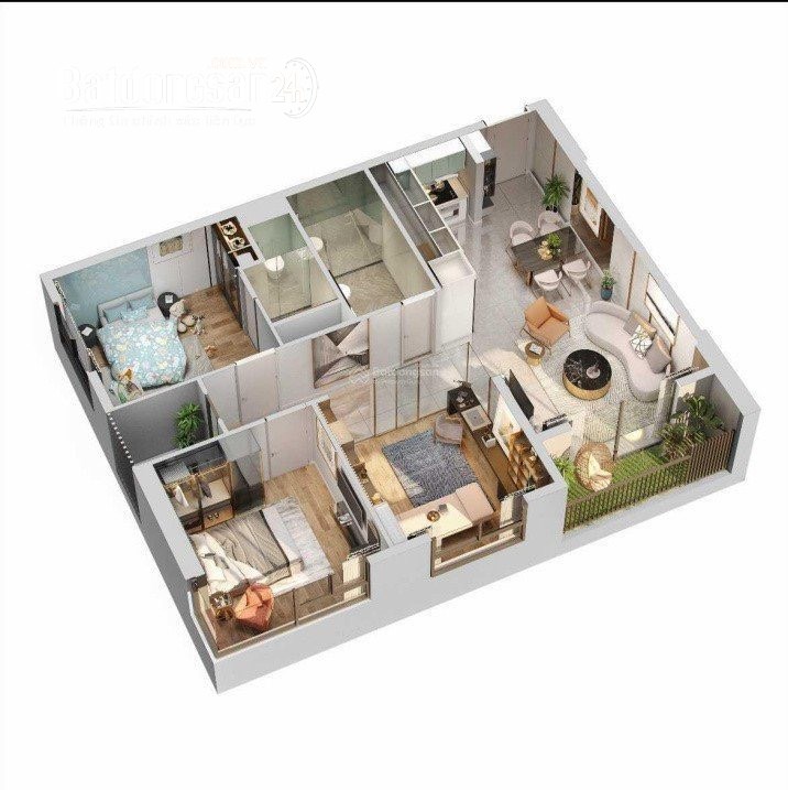 Cam kết lợi nhuận cho thuê tới 72tr, từ 200tr sở hữu căn hộ 2PN 70m2 