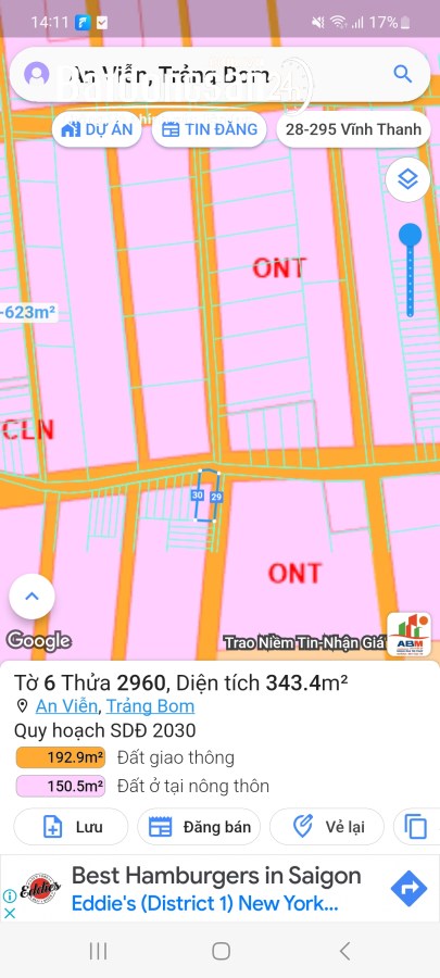 Kẹt tiền nên cần bán gấp lô góc 2 mặt tiền nằm ngay ngã 4 đường 18m.