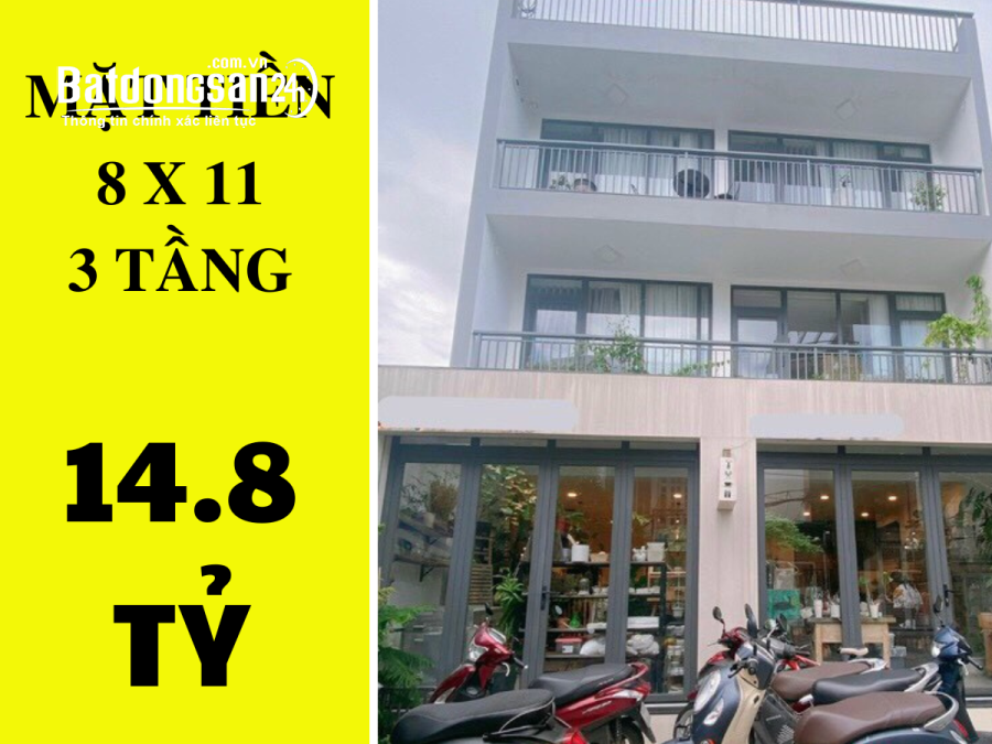 ✔️ Mặt Tiền 8x11 Cư Xá Chu Văn An Bình Thạnh - 3 tầng - 14.8 tỷ