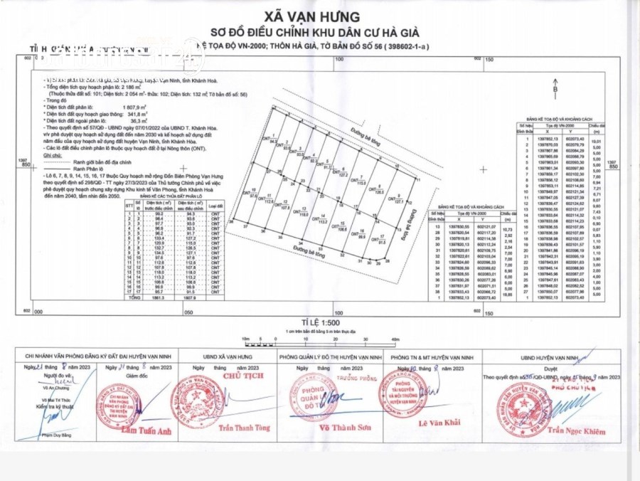 Bán đất Đường Quốc Lộ 1A, Xã Vạn Hưng, Huyện Vạn Ninh