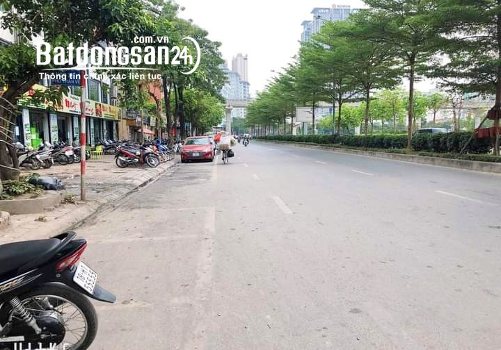 Mặt phố Trần Vỹ 80m*7T giá 25 tỷ, lô góc vỉa hè, thang máy, KD, cho thuê 450tr/năm