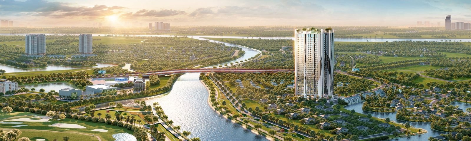 Chính thức ra mắt tháp Panorama 4 mặt công viên tại Ecopark