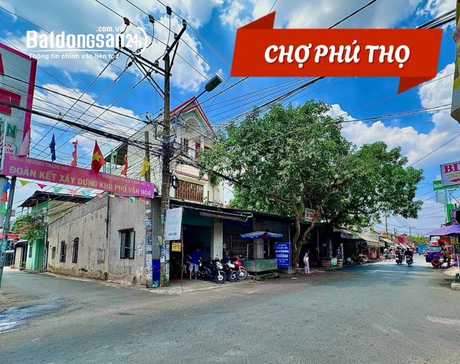 BÁN LÔ ĐẤT SỔ RIÊNG THỔ CƯ 150m2 NGAY CHỢ PHÚ THỌ KP5 PHƯỜNG TRẢNG DÀI 