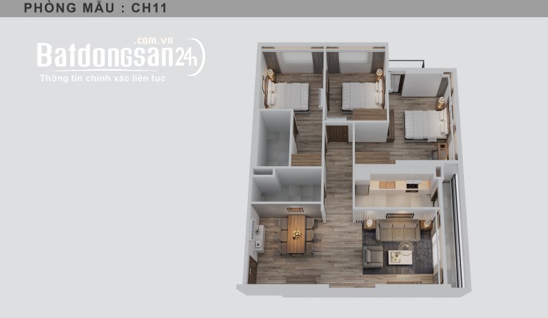 Chỉ cần 1,4xx tỷ để vào ngay Hợp Đồng Mua Bán căn hộ 104m2 Góc View Sông Đuống 3PN