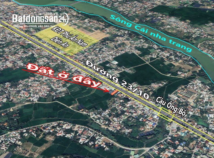 bán 145m măt tiền 23/10 giá rẽ nhất khu vực chỉ 32tr Diên An Diên Khanh 0985451850
