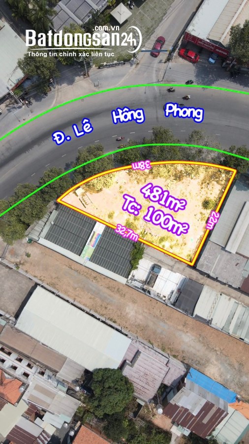 Lô Góc Mặt Tiền Đường Lê Hồng Phong, Phú Lợi, Ngay Gần Bên UBND Phường Phú Lợi